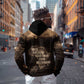 Chinua Achebe Zip Hoodie with Sepia Portrait, Lion Historians Quote and Vintage African Map - African Pride