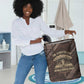 Chinua Achebe Laundry Basket with Tribal Symbol Design, The Storyteller Quote and Africa Wrote Back - African Pride