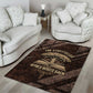 Chinua Achebe Area Rug with Tribal Symbol Design, The Storyteller Quote and Africa Wrote Back - African Pride
