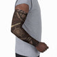Chinua Achebe Arm Sleeves with Tribal Symbol Design, The Storyteller Quote and Africa Wrote Back - African Pride