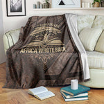 Chinua Achebe Blanket with Tribal Symbol Design, The Storyteller Quote and Africa Wrote Back - African Pride