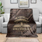 Chinua Achebe Blanket with Tribal Symbol Design, The Storyteller Quote and Africa Wrote Back - African Pride