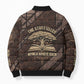 Chinua Achebe Bomber Puffer Jacket with Tribal Symbol Design, The Storyteller Quote and Africa Wrote Back - African Pride