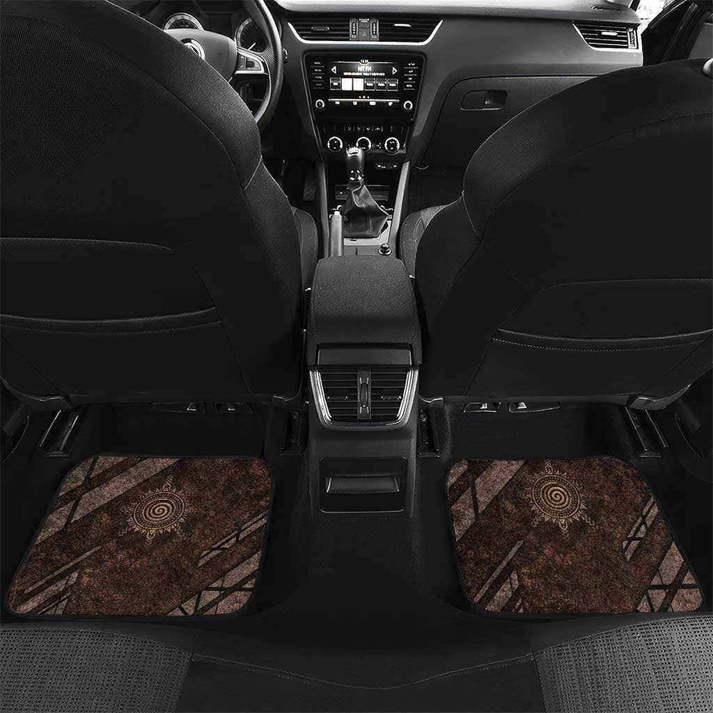 Chinua Achebe Car Mats with Tribal Symbol Design, The Storyteller Quote and Africa Wrote Back - African Pride
