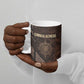 Chinua Achebe Ceramic Mug with Tribal Symbol Design, The Storyteller Quote and Africa Wrote Back - African Pride