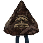 Chinua Achebe Cloak with Tribal Symbol Design, The Storyteller Quote and Africa Wrote Back - African Pride
