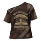 Chinua Achebe Cross Shoulder Shirt with Tribal Symbol Design, The Storyteller Quote and Africa Wrote Back - African Pride