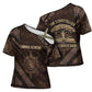 Chinua Achebe Cross Shoulder Shirt with Tribal Symbol Design, The Storyteller Quote and Africa Wrote Back - African Pride