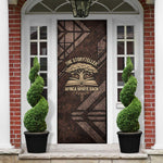 Chinua Achebe Door Cover with Tribal Symbol Design, The Storyteller Quote and Africa Wrote Back - African Pride