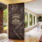 Chinua Achebe Door Cover with Tribal Symbol Design, The Storyteller Quote and Africa Wrote Back - African Pride