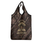 Chinua Achebe Grocery Bag with Tribal Symbol Design, The Storyteller Quote and Africa Wrote Back - African Pride