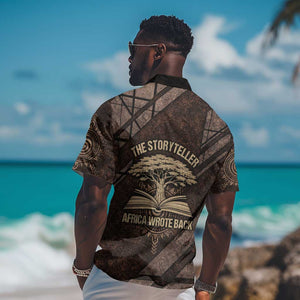 Chinua Achebe Hawaiian Shirt with Tribal Symbol Design, The Storyteller Quote and Africa Wrote Back - African Pride