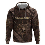 Chinua Achebe Hoodie with Tribal Symbol Design, The Storyteller Quote and Africa Wrote Back - African Pride