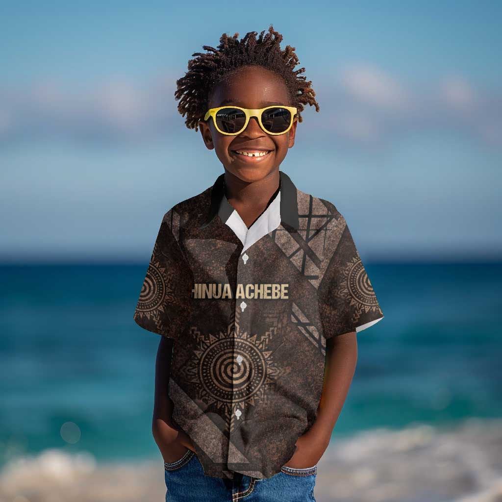 Chinua Achebe Kid Hawaiian Shirt with Tribal Symbol Design, The Storyteller Quote and Africa Wrote Back - African Pride