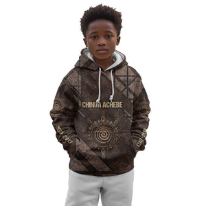 Chinua Achebe Kid Hoodie with Tribal Symbol Design, The Storyteller Quote and Africa Wrote Back - African Pride