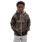 Chinua Achebe Kid Hoodie with Tribal Symbol Design, The Storyteller Quote and Africa Wrote Back - African Pride