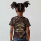 Chinua Achebe Kid T shirt with Tribal Symbol Design, The Storyteller Quote and Africa Wrote Back - African Pride