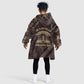Chinua Achebe Kid Wearable Blanket Hoodie with Tribal Symbol Design, The Storyteller Quote and Africa Wrote Back - African Pride