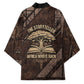 Chinua Achebe Kimono with Tribal Symbol Design, The Storyteller Quote and Africa Wrote Back - African Pride