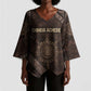 Chinua Achebe Kimono Sleeve Blouse with Tribal Symbol Design, The Storyteller Quote and Africa Wrote Back - African Pride