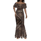 Chinua Achebe Mermaid Dress with Tribal Symbol Design, The Storyteller Quote and Africa Wrote Back - African Pride