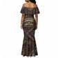 Chinua Achebe Mermaid Dress with Tribal Symbol Design, The Storyteller Quote and Africa Wrote Back - African Pride