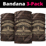 Chinua Achebe Neck Gaiter with Tribal Symbol Design, The Storyteller Quote and Africa Wrote Back - African Pride