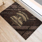 Chinua Achebe Rubber Doormat with Tribal Symbol Design, The Storyteller Quote and Africa Wrote Back - African Pride