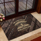 Chinua Achebe Rubber Doormat with Tribal Symbol Design, The Storyteller Quote and Africa Wrote Back - African Pride