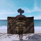 Chinua Achebe Sarong with Tribal Symbol Design, The Storyteller Quote and Africa Wrote Back - African Pride