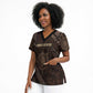 Chinua Achebe Scrub Top with Tribal Symbol Design, The Storyteller Quote and Africa Wrote Back - African Pride