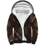 Chinua Achebe Sherpa Hoodie with Tribal Symbol Design, The Storyteller Quote and Africa Wrote Back - African Pride