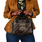 Chinua Achebe Shoulder Handbag with Tribal Symbol Design, The Storyteller Quote and Africa Wrote Back - African Pride