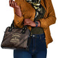 Chinua Achebe Shoulder Handbag with Tribal Symbol Design, The Storyteller Quote and Africa Wrote Back - African Pride