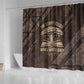 Chinua Achebe Shower Curtain with Tribal Symbol Design, The Storyteller Quote and Africa Wrote Back - African Pride
