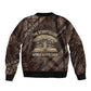 Chinua Achebe Sleeve Zip Bomber Jacket with Tribal Symbol Design, The Storyteller Quote and Africa Wrote Back - African Pride