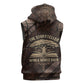 Chinua Achebe Sleeveless Hoodie with Tribal Symbol Design, The Storyteller Quote and Africa Wrote Back - African Pride