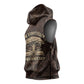 Chinua Achebe Sleeveless Hoodie with Tribal Symbol Design, The Storyteller Quote and Africa Wrote Back - African Pride