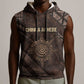 Chinua Achebe Sleeveless Hoodie with Tribal Symbol Design, The Storyteller Quote and Africa Wrote Back - African Pride
