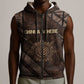 Chinua Achebe Sleeveless Zip Hoodie with Tribal Symbol Design, The Storyteller Quote and Africa Wrote Back - African Pride