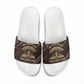 Chinua Achebe Slide Sandals with Tribal Symbol Design, The Storyteller Quote and Africa Wrote Back - African Pride