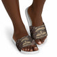 Chinua Achebe Slide Sandals with Tribal Symbol Design, The Storyteller Quote and Africa Wrote Back - African Pride