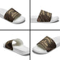Chinua Achebe Slide Sandals with Tribal Symbol Design, The Storyteller Quote and Africa Wrote Back - African Pride