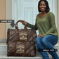 Chinua Achebe Travel Bag with Tribal Symbol Design, The Storyteller Quote and Africa Wrote Back - African Pride