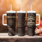 Chinua Achebe Tumbler With Handle with Tribal Symbol Design, The Storyteller Quote and Africa Wrote Back - African Pride