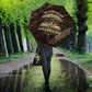 Chinua Achebe Umbrella with Tribal Symbol Design, The Storyteller Quote and Africa Wrote Back - African Pride