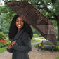 Chinua Achebe Umbrella with Tribal Symbol Design, The Storyteller Quote and Africa Wrote Back - African Pride