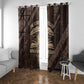 Chinua Achebe Window Curtain with Tribal Symbol Design, The Storyteller Quote and Africa Wrote Back - African Pride