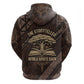 Chinua Achebe Zip Hoodie with Tribal Symbol Design, The Storyteller Quote and Africa Wrote Back - African Pride