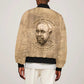 Ngugi wa Thiong O Bomber Jacket Vintage Map Ancient African Library - Decolonising the Mind - African Pride